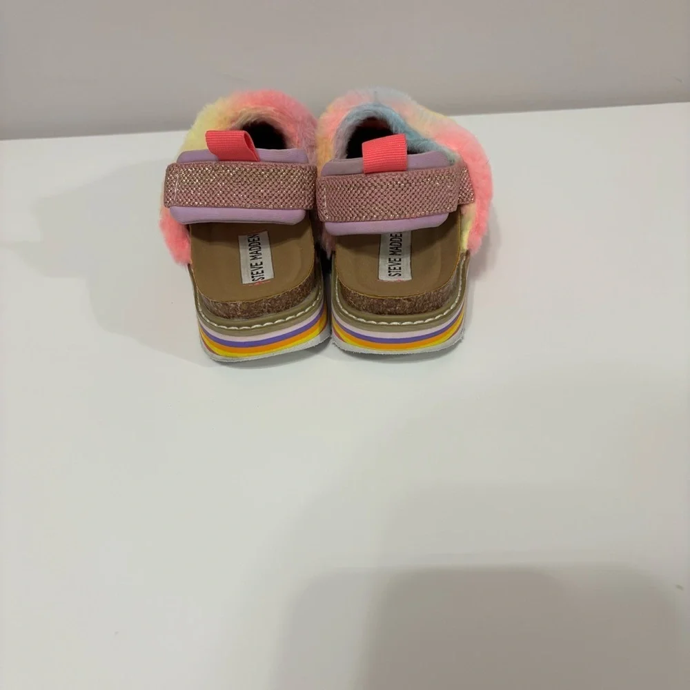 Steve Madden Kids' Multicolor Fuzzy Slippers